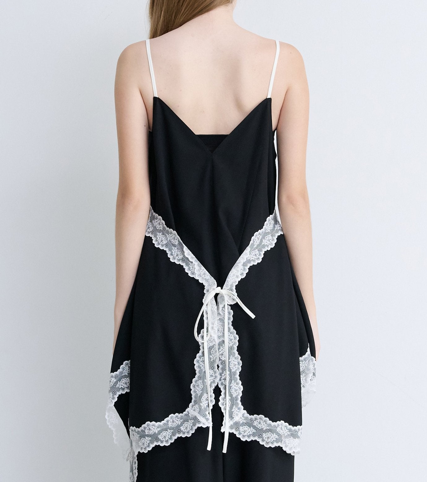 Lace-Trim Georgette Cami Top