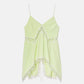 Lace-Trim Georgette Cami Top