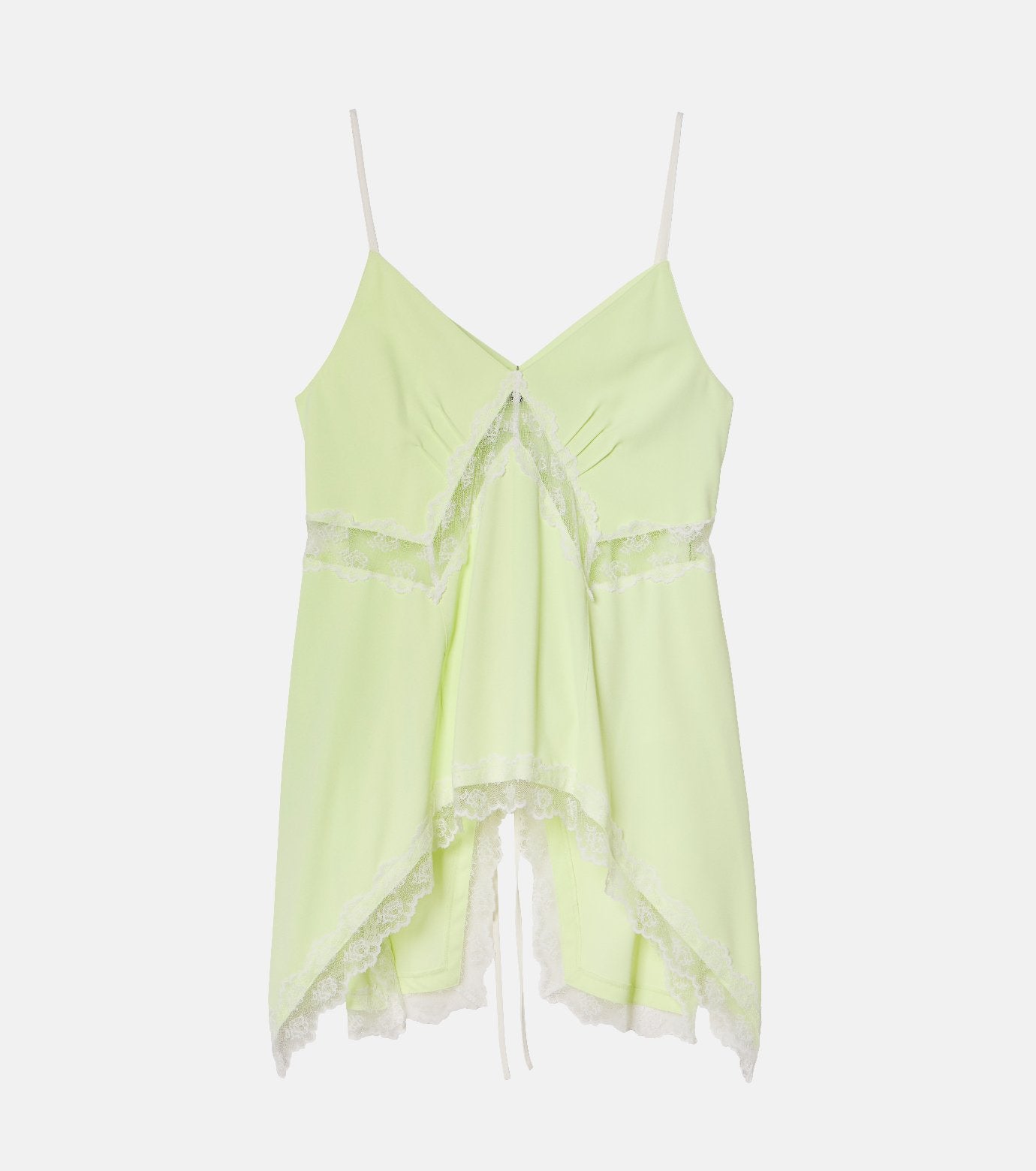 Lace-Trim Georgette Cami Top