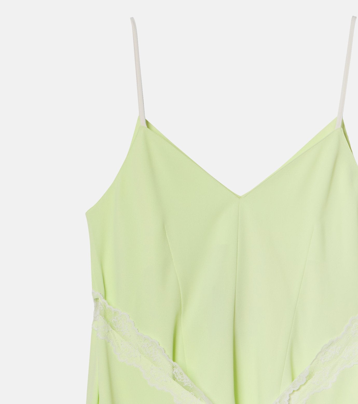 Lace-Trim Georgette Cami Top