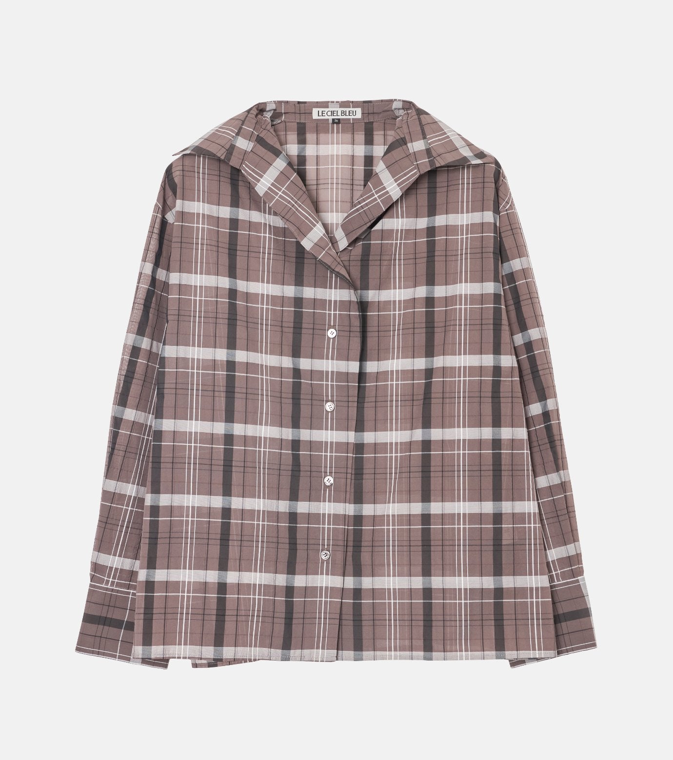 Sheer Plaid Shirt