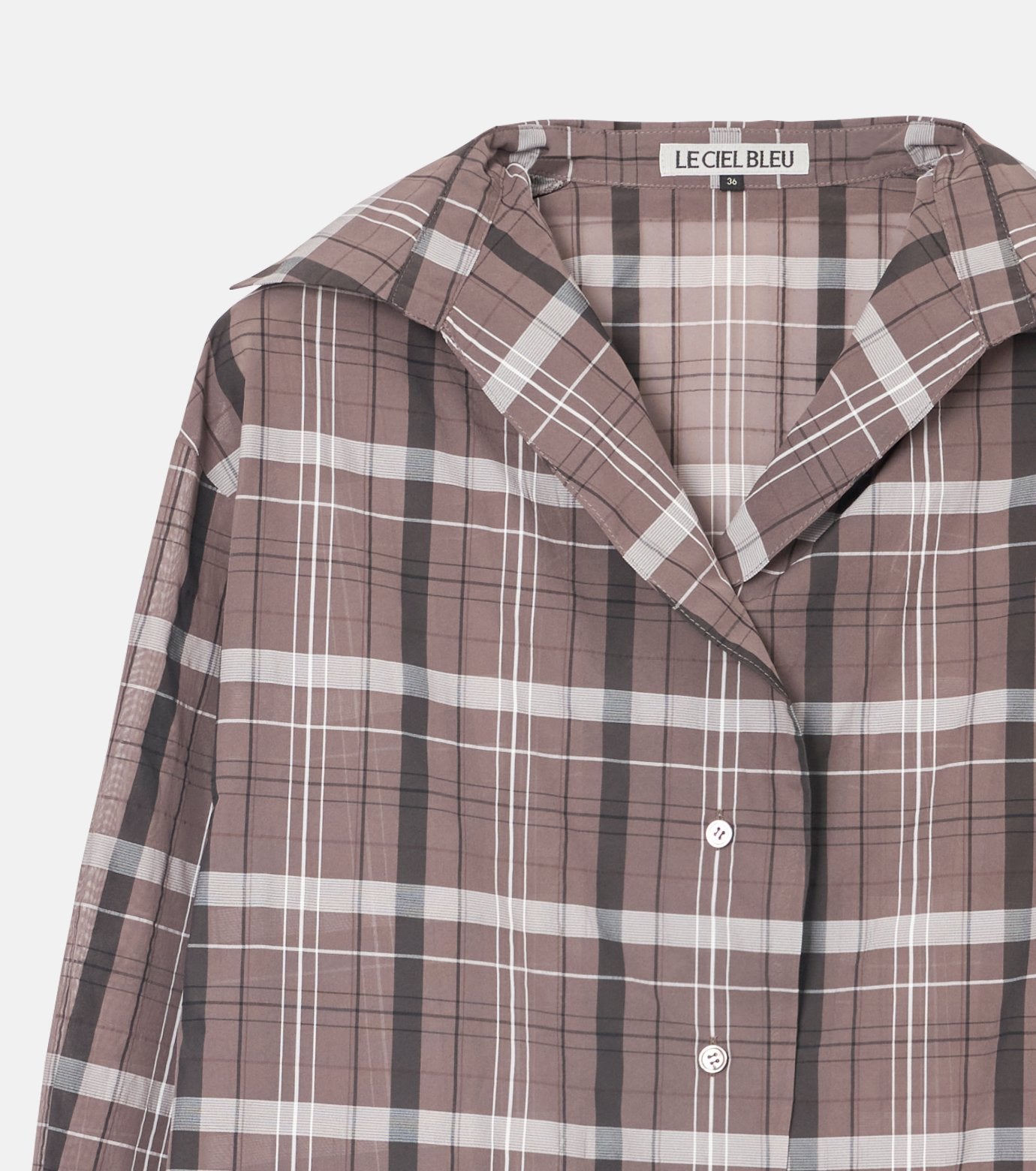 Sheer Plaid Shirt