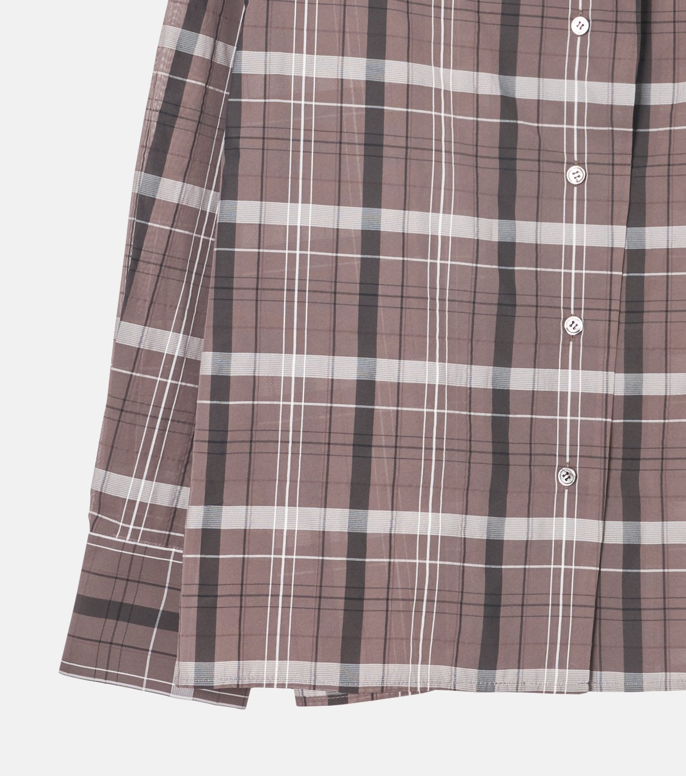 Sheer Plaid Shirt