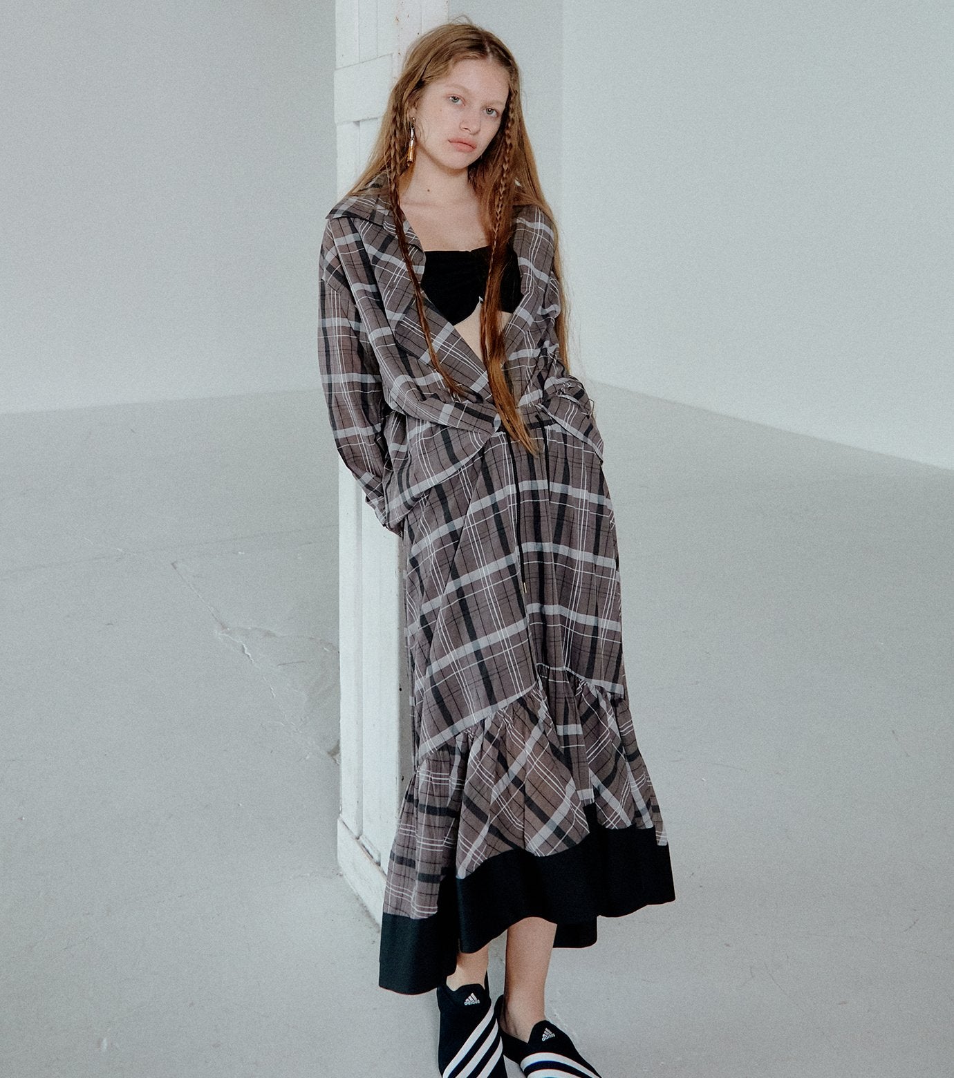 Sheer Plaid Shirt