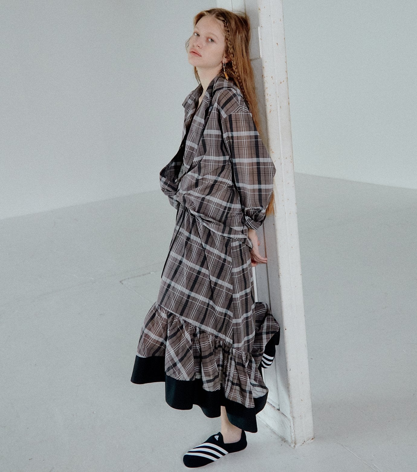 Sheer Plaid Shirt