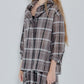 Sheer Plaid Shirt