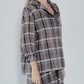 Sheer Plaid Shirt