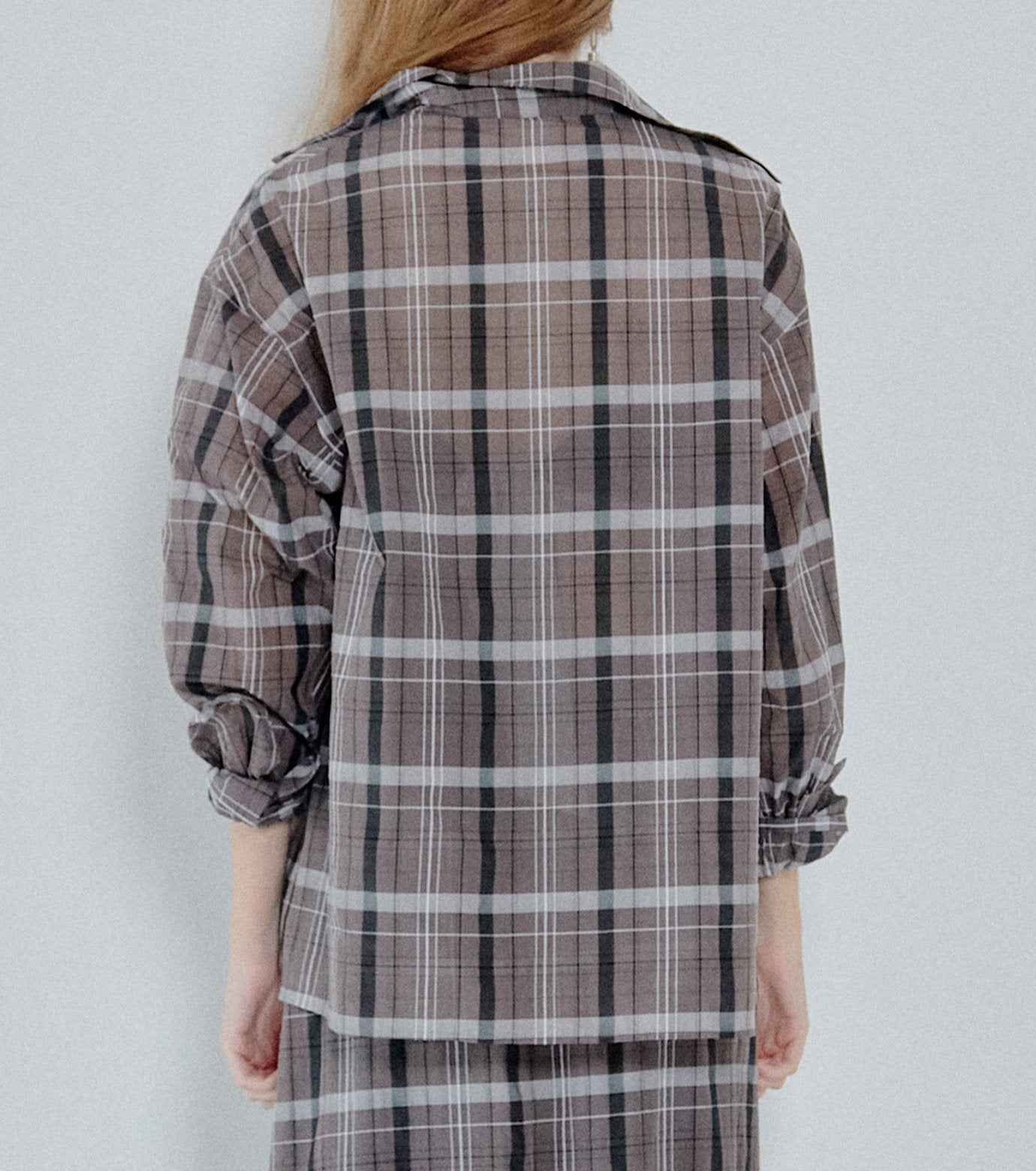 Sheer Plaid Shirt