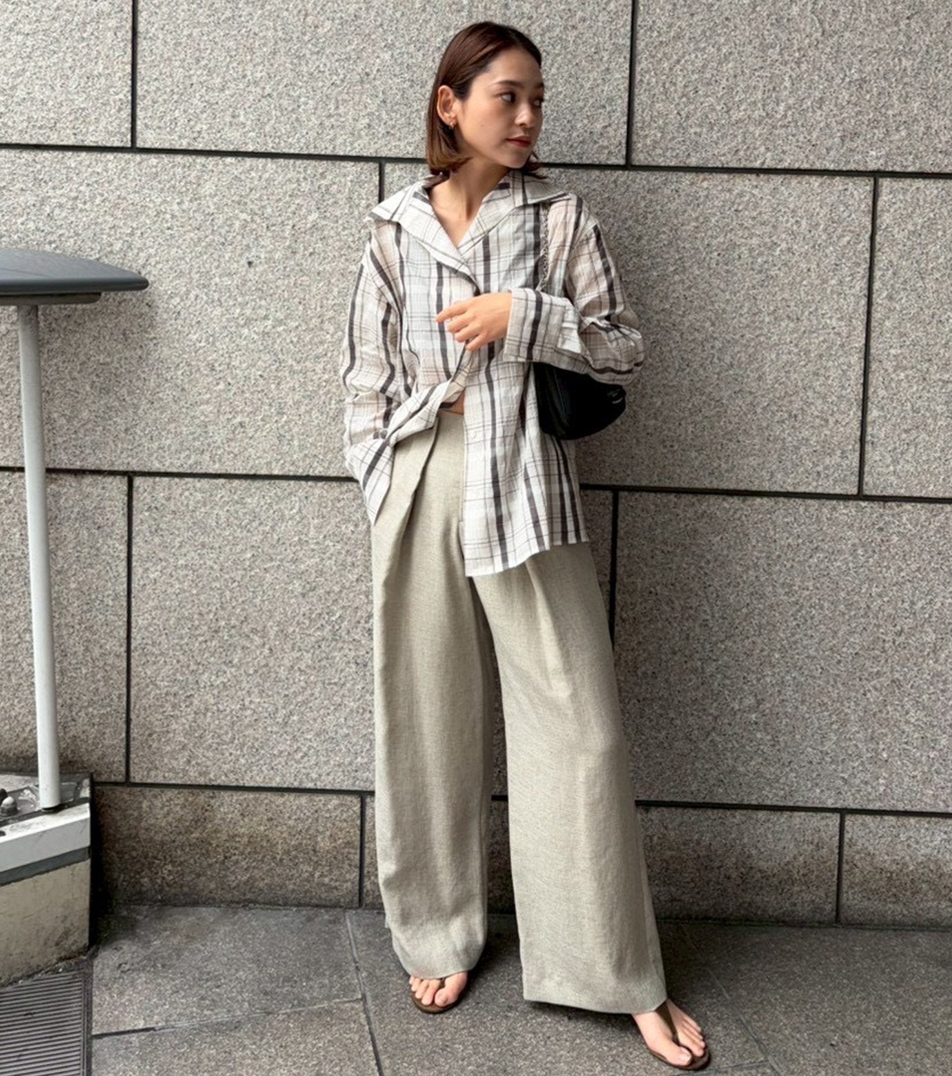 Sheer Plaid Shirt