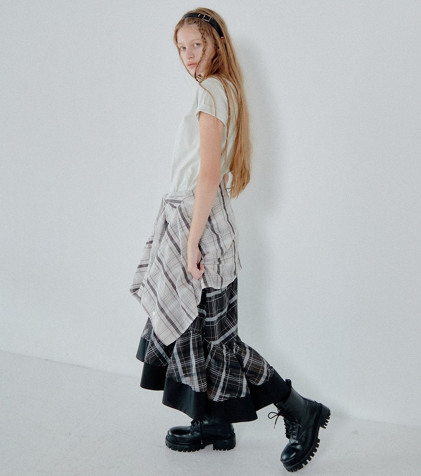 Sheer Plaid Shirt