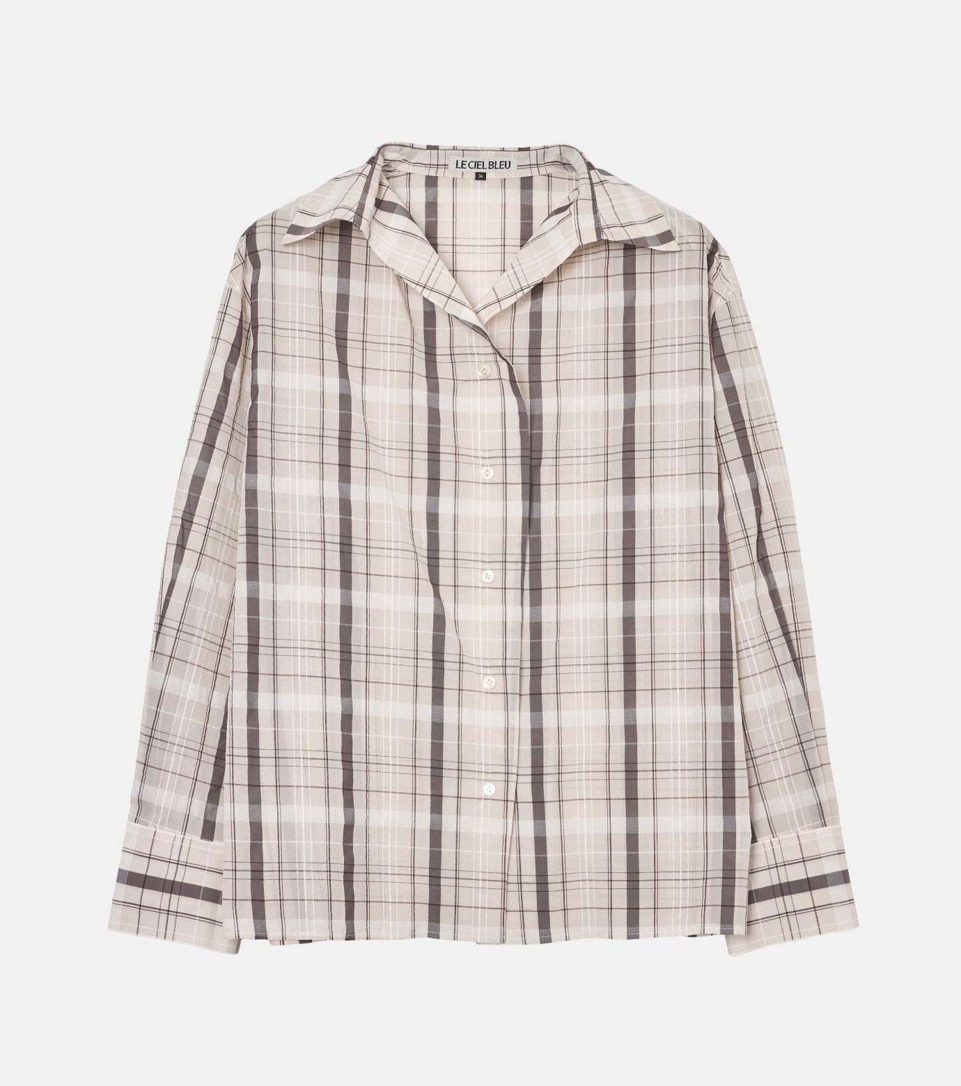 Sheer Plaid Shirt