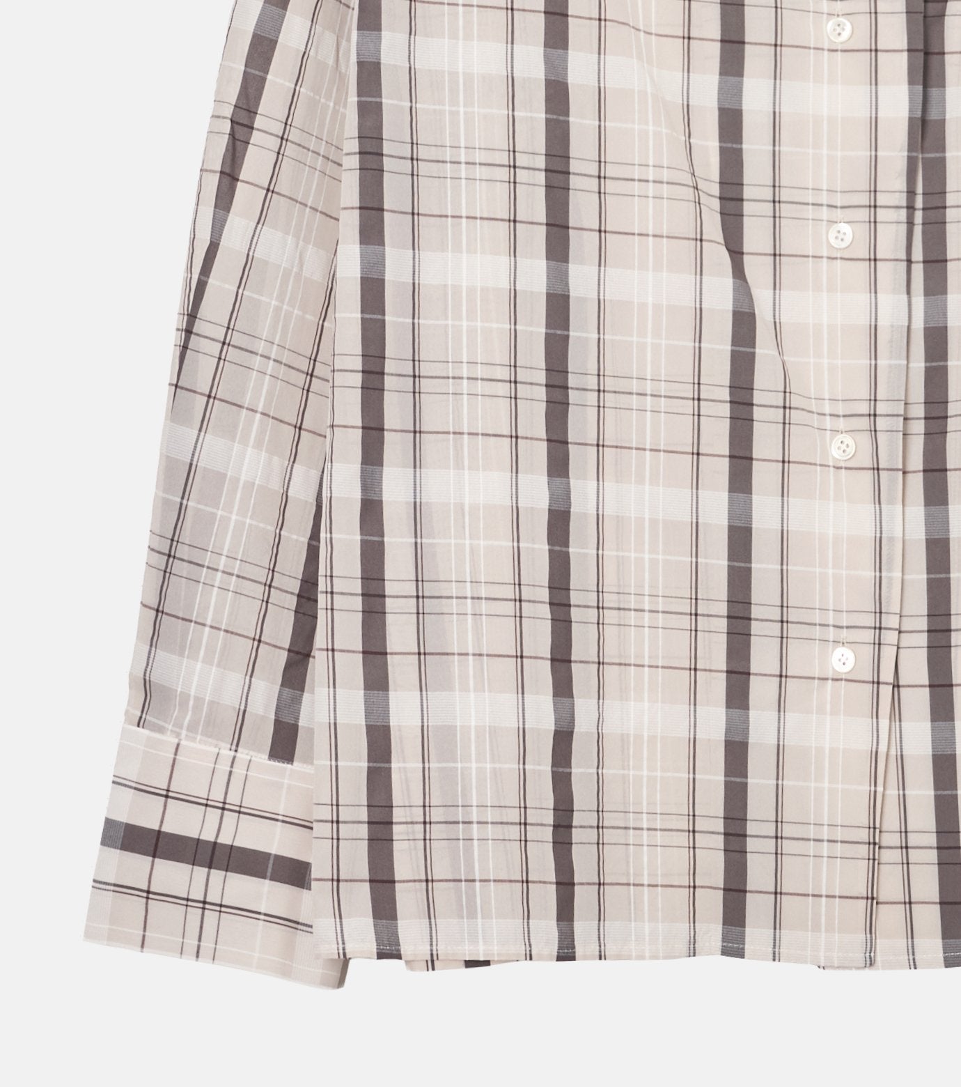 Sheer Plaid Shirt