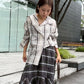 Sheer Plaid Shirt
