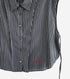 Dobby Stripe Cropped Shirt