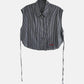 Dobby Stripe Cropped Shirt