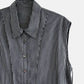 Dobby Stripe Cropped Shirt
