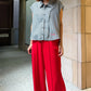 Dobby Stripe Cropped Shirt