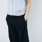 Dobby Stripe Cropped Shirt