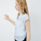 Dobby Stripe Cropped Shirt