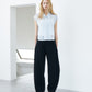 Dobby Stripe Cropped Shirt