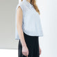 Dobby Stripe Cropped Shirt