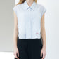 Dobby Stripe Cropped Shirt