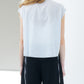Dobby Stripe Cropped Shirt