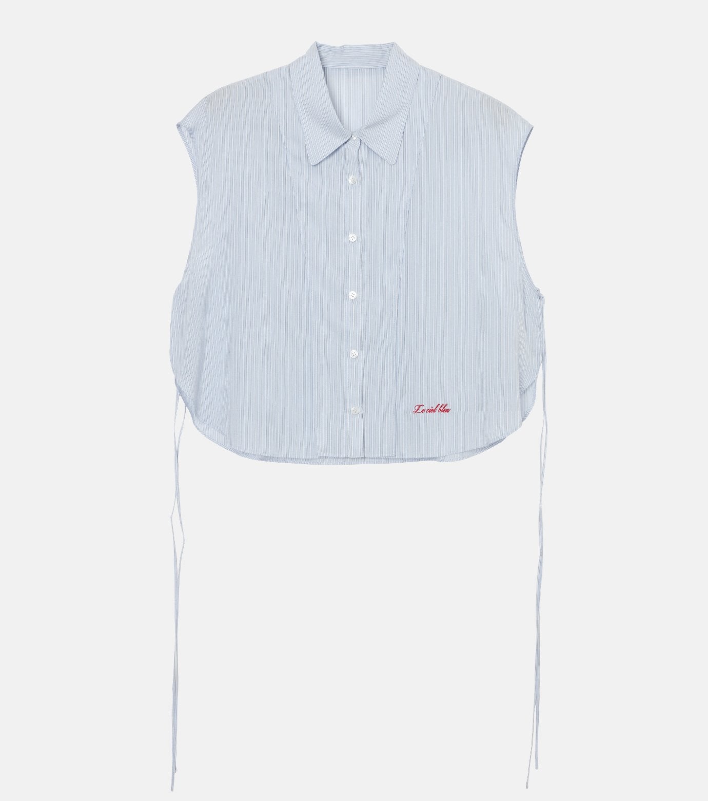 Dobby Stripe Cropped Shirt