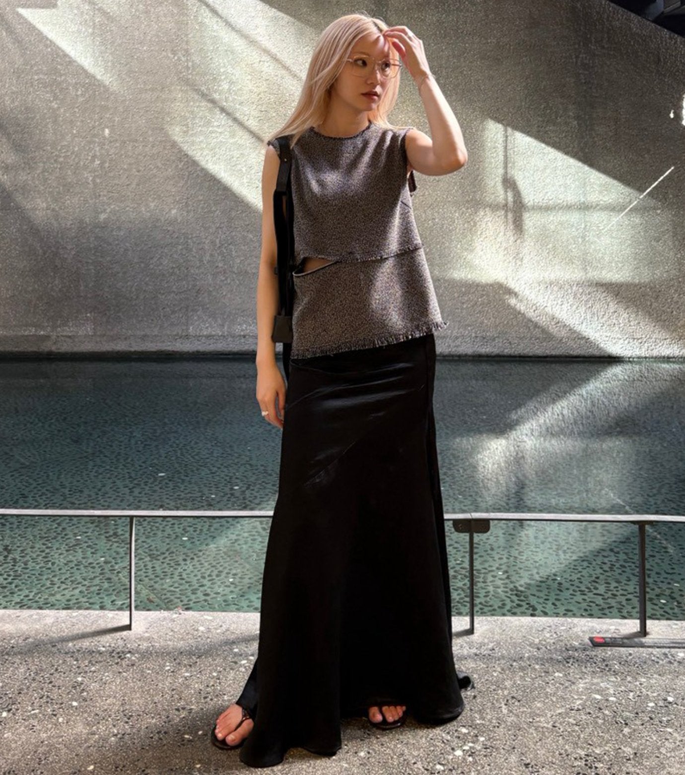 Tweed Sleeveless TOP