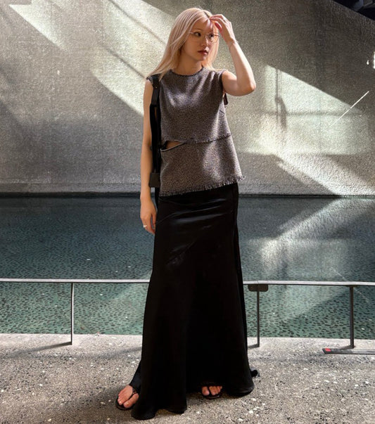 Tweed Sleeveless TOP