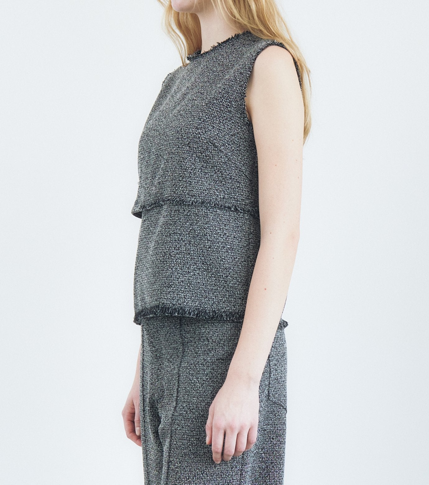 Tweed Sleeveless TOP