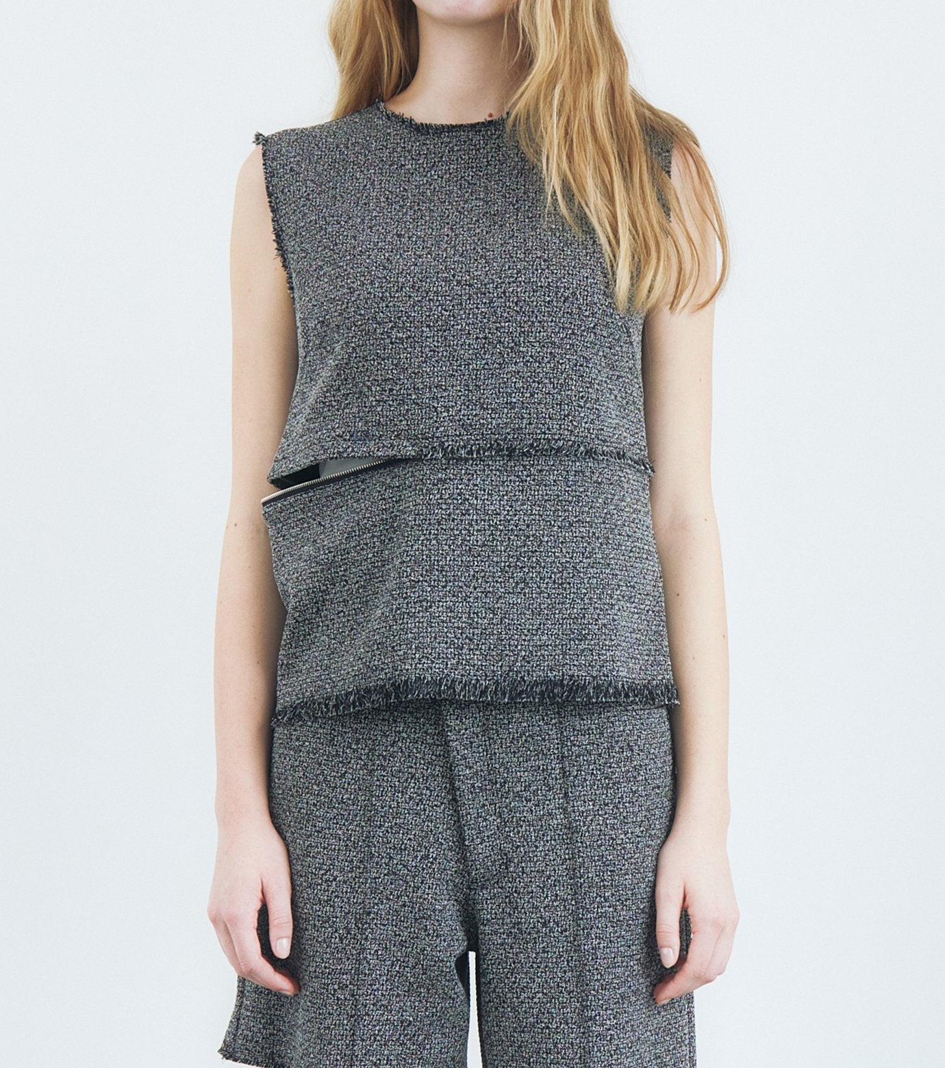 Tweed Sleeveless TOP