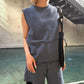 Tweed Sleeveless TOP