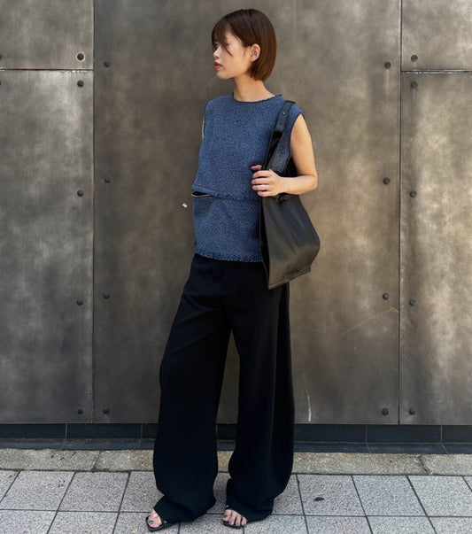 Tweed Sleeveless TOP