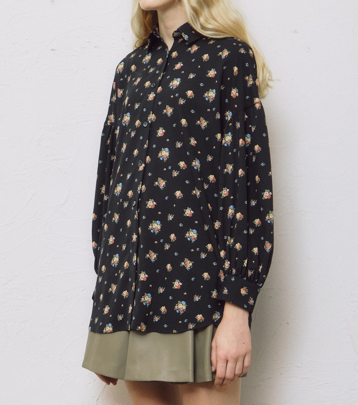 Floral Double Button Blouse