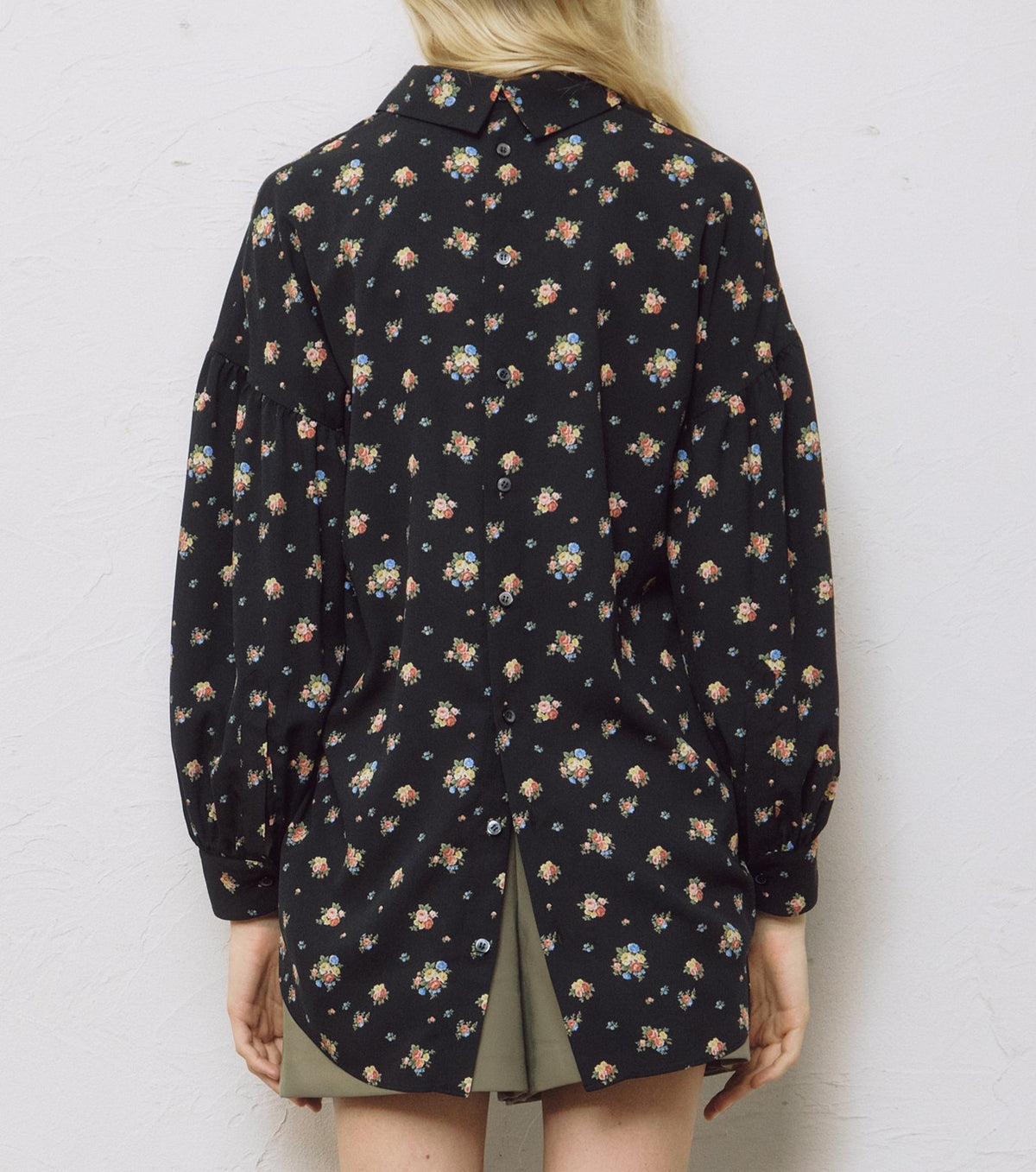 Floral Double Button Blouse