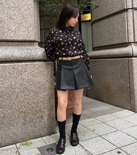 Floral Double Button Blouse