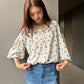 Floral Double Button Blouse