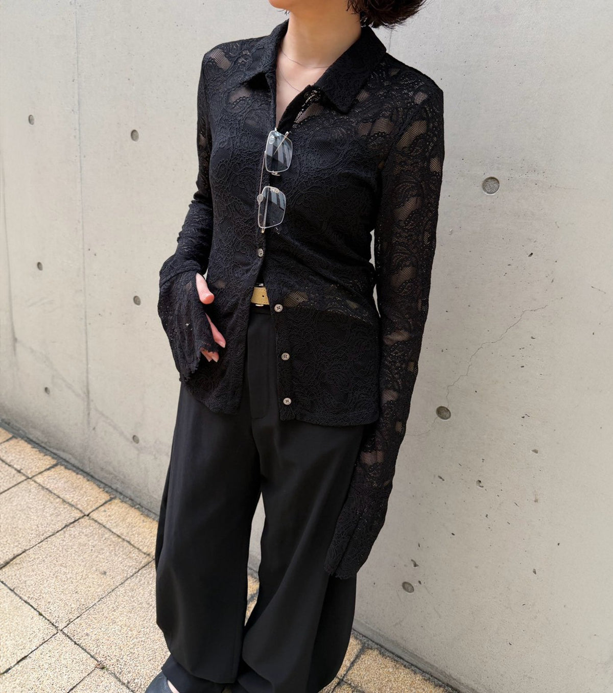 Stretch Lace Shirt