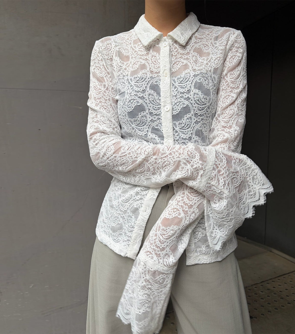 Stretch Lace Shirt