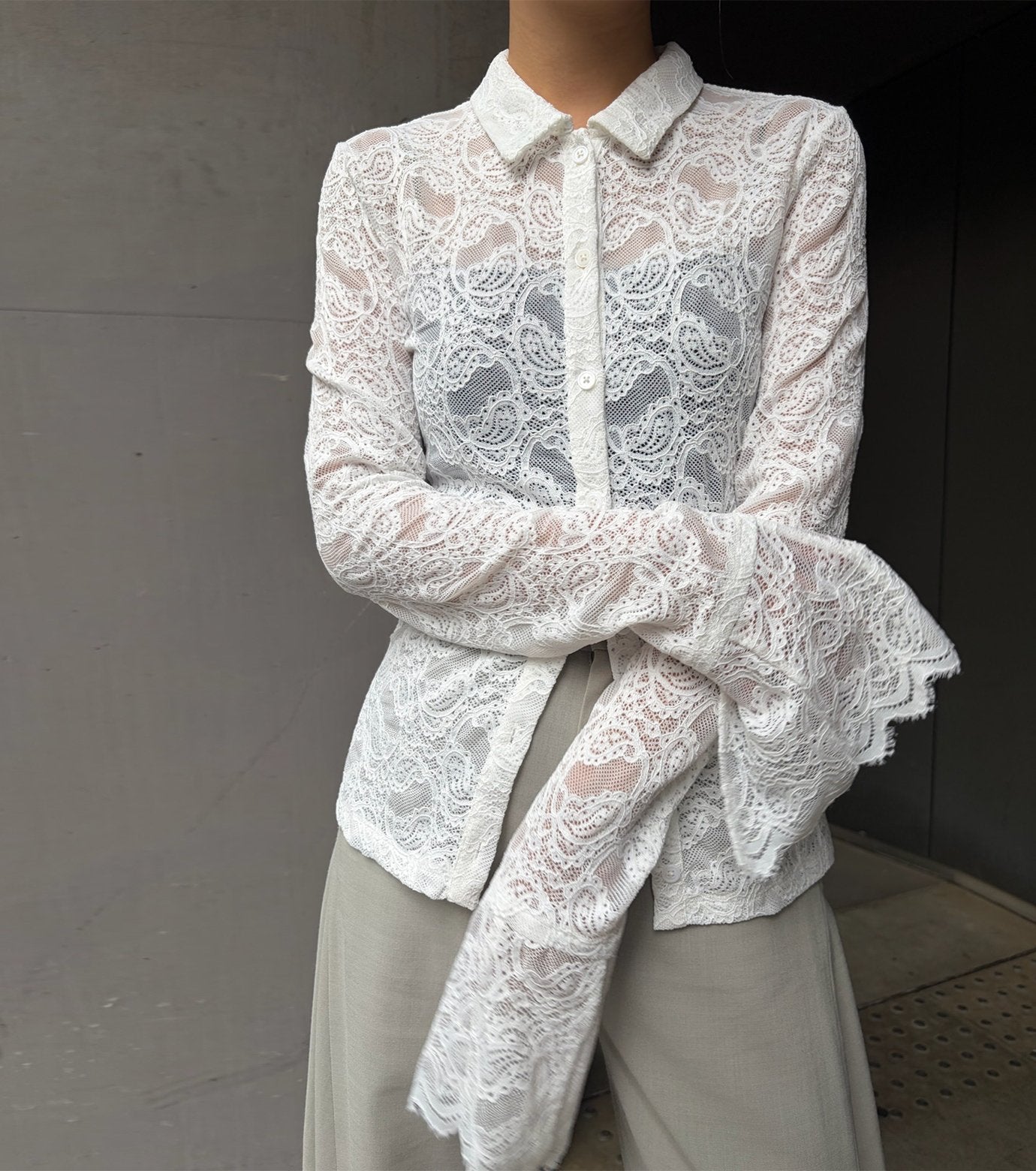 Stretch Lace Shirt
