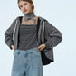 A-Line Jersey Hooded Shirt