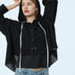A-Line Jersey Hooded Shirt