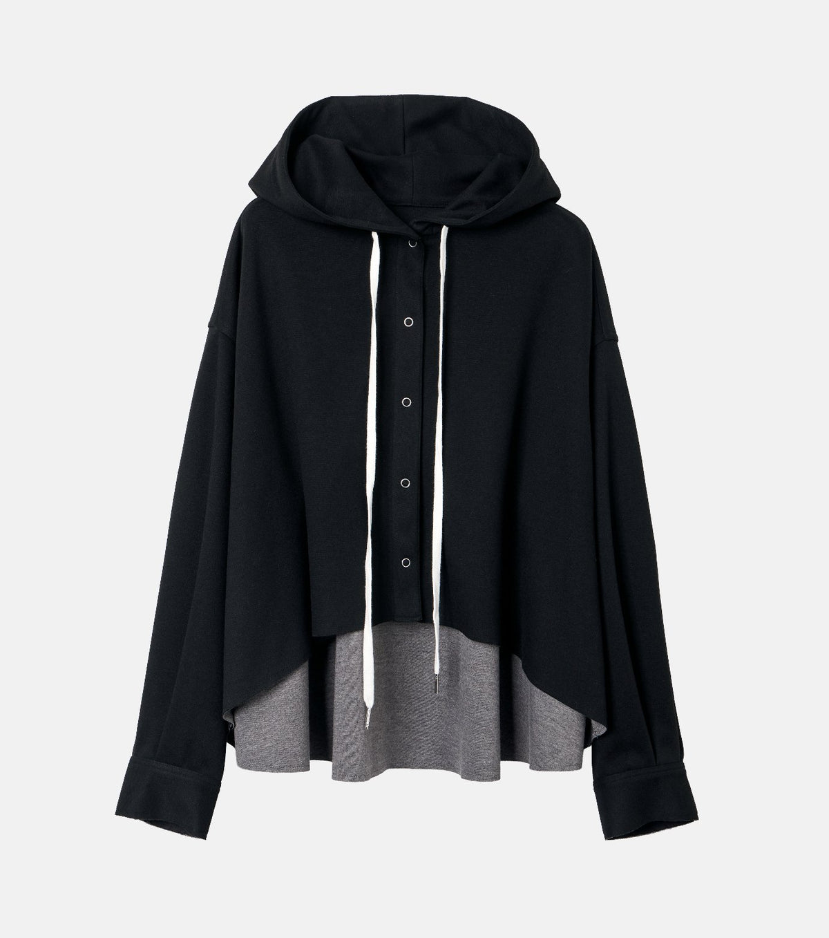 A-Line Jersey Hooded Shirt