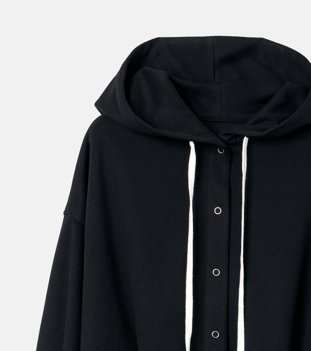 A-Line Jersey Hooded Shirt