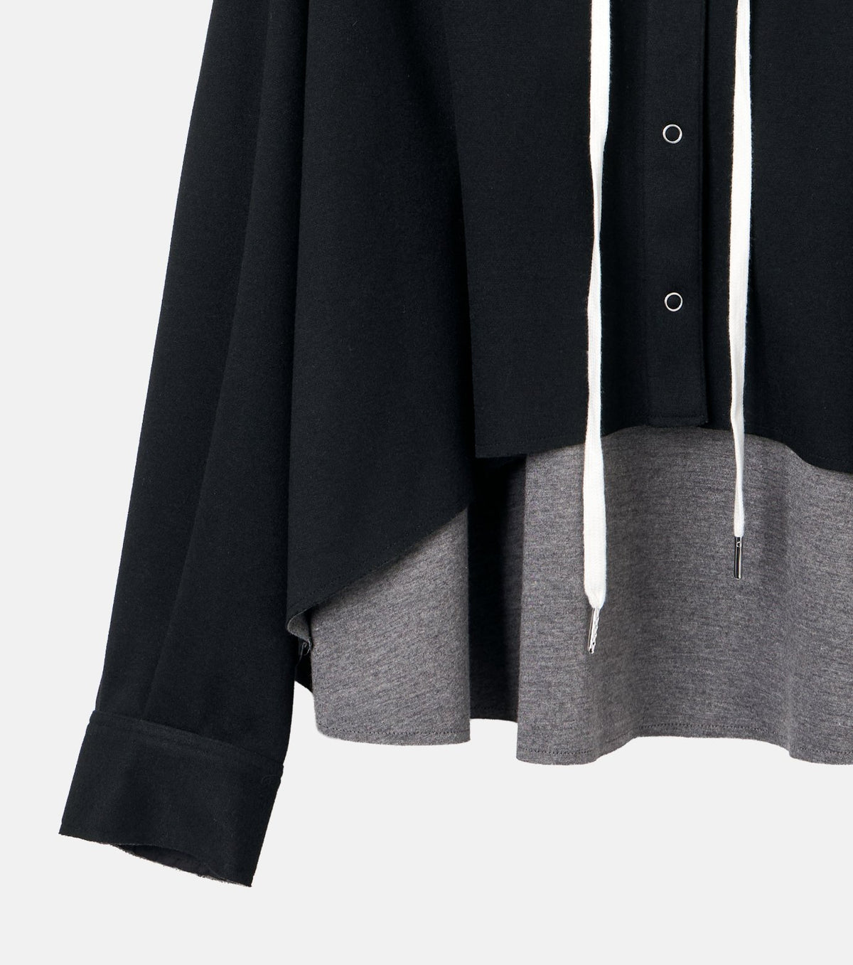 A-Line Jersey Hooded Shirt
