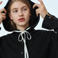 A-Line Jersey Hooded Shirt