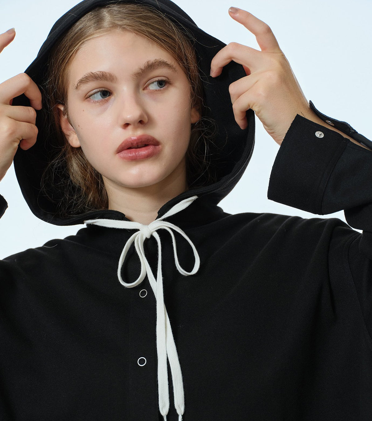A-Line Jersey Hooded Shirt