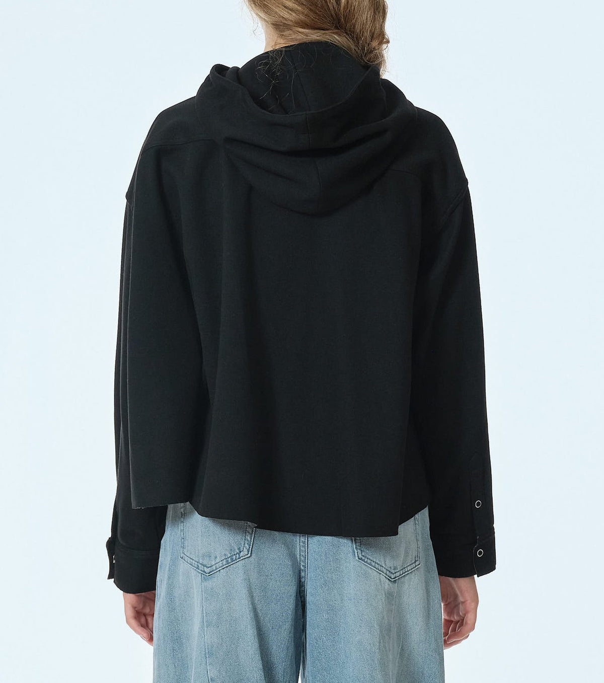 A-Line Jersey Hooded Shirt