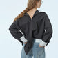 Suiting High-Neck Back-Zip Top